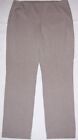 CHICO'S Light Brown Ponte Stretch Knit Side Zipper Pants Chicos 2.5 or 14