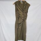 Prairie Underground Dress Size M Green Sleeveless Hemp/Cotton Lagenlook
