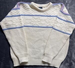 VTG Dale of Norway Wool Nordic Knit Pullover Sweater Size Large