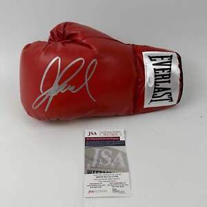 Autographed/Signed Jake Paul Red Everlast Boxing Glove JSA COA Auto