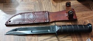 KA-BAR USMC fighting knife  Olean NY USA Kabar vintage factory original OEM
