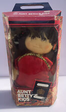 VTG. Aunt Betty's Kids Plush Tsang's Handcrafted Jointed Doll With Passport Book