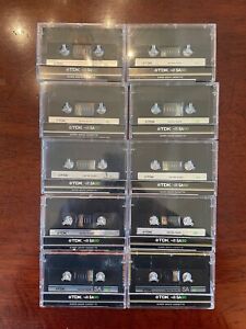 TDK SA 90 High Position Type II Cassette Tape - LOT of 10 - Sold as Blank