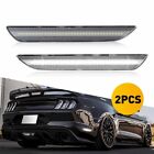 For 2015-2022 Ford Mustang LED Rear Bumper Side Marker Lights Clear Lens White (For: Ford Mustang)
