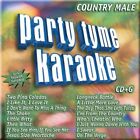 NEW- Party Tyme Karaoke: Country Male by Sybersound CD + Graphics