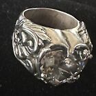 King Baby Studio Heart Stone Ring With Visible Fracture Sz 7.5