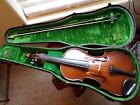 Vintage Violin and bow with case 4/4.
