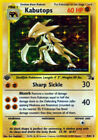 Lightly Played Kabutops -  9/62 - Holo Rare - 1st Edition Pokemon Fossil