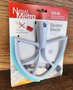 New Metro Design KA-6L Plastic Beater Blade works w/ most KitchenAid 6 Qt Bowl