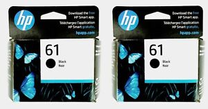 HP #61 Black Ink Cartridge 2 pack NEW GENUINE