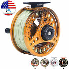 Maxcatch 3/4 5/6 7/8wt Pre-Loaded Fly Fishing Reel with Fly Line, Backing,Leader