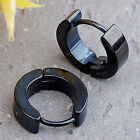 2PCS Stainless Steel Hoop Earrings for Men Women Small Hoop Huggie Ear Piercings