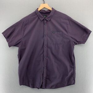 RVCA Short Sleeve Button Up Shirt Slim 2XL