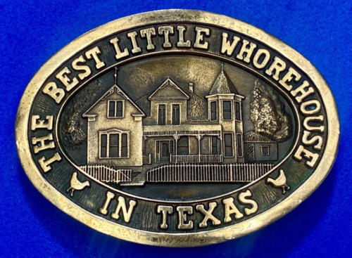 The Best Little Whorehouse in Texas Burt Dolly belt buckle Movie Wrap Crew Gift!
