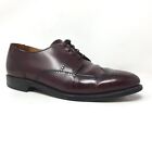 Bostonian Malden Oxfords Dress Shoes Mens Size 10.5 E Burgundy Leather Wingtip