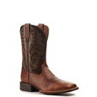 Men's Peanut Butter Full-Grain Leather Comfort Square Toe Cowboy Boots