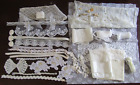 Ivory Lace/Ribbon/Appliques/Trims Remnants Sew-Doll Wedding J.Journal Crafts Lot
