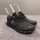On Cloud X Shoes Mens 9.5 Black Running Sneakers Helion Lightweight Gym Swiss