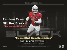 2021 Panini Black Football Hobby Box Break - (1) Random Team  *READ DESCRIPTION*