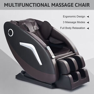 22 Nodes Zero Gravity Recliner Shiatsu Full Body Massage Chair w Heat 330lb Cap