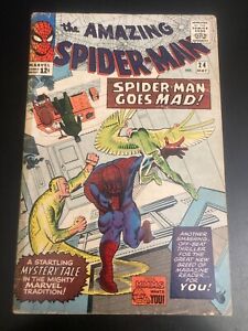 AMAZING SPIDER-MAN #24 (1965) **Cool, Key Early Spidey—2nd Mysterio!**