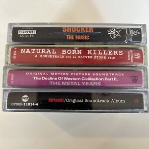 Cassettes SOUNDTRACKS LOT METAL alternative Airheads Grunge 4 Tapes