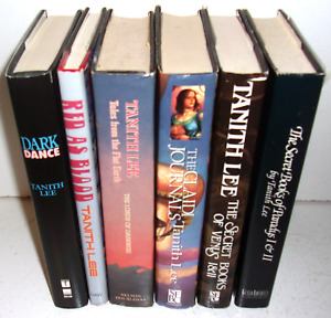 6 Tanith Lee HC Books Claidi Journals Tales From the Flat Earth Secret Books of