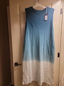 Universal Thread Sleeveless Maxi Dress Blue Ombre womens XXL