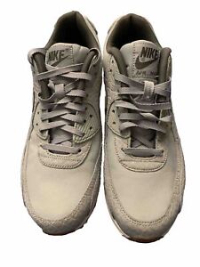 Nike Women’s Air Max 90 Premium Wolf Grey/Sail Running Shoes 443817-011 8.5 Read