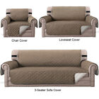 Reversible Quilted Sofa Cover Non Slip Slipcover 1 2 3 Seater Couch Protector US