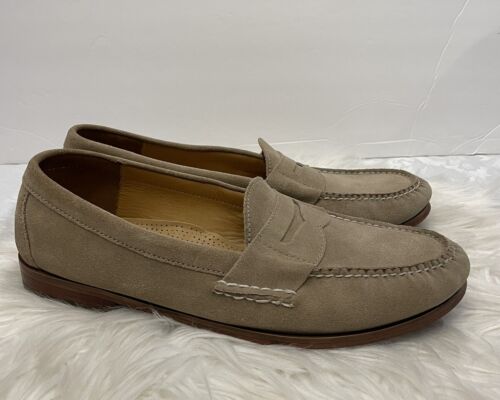 Cole Haan Suede Penny Loafers Tan Men’s Size 12M