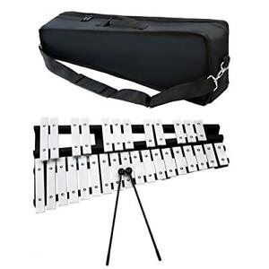 BQKOZFIN 30 Notes Foldable Glockenspiel Xylophone Vibraphone Percussion Instrume