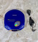 New ListingSony CD Walkman ESP Max D-E350 Blue Portable CD Player TESTED Works