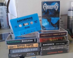 Death Metal Cassette Tape LOT - RARE OOP - Amorphis, Ripping Corpse, Chthe'ilist