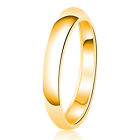 Stainless Steel Gold Wedding Band Ring Plain Comfort Fit FREE ENGRAVE 3mm-10mm