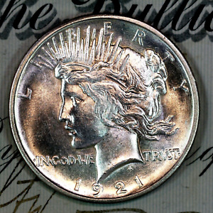 * 1921-P * SUPERB+ GEM BU MS PEACE SILVER DOLLAR * FROM ORIGINAL COLLECTION