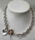 Tiffany & Co. Heart Tag Toggle Necklace Sterling Silver fits up to 16