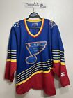 Vintage 90s Starter NHL Mens St. Louis Blues Hockey Jersey Size M Gretzky Korea