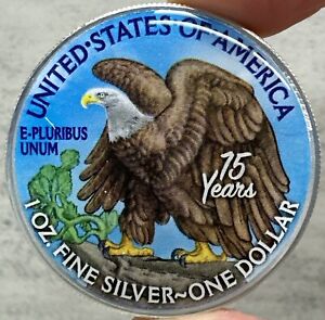 New Listing2022 Colorized American Silver Eagle 1 oz Coin High Resolution Enamel (SG643)