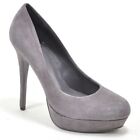 Womens Kelsi Dagger Lizzy Platform Pumps 7.5 M Gray Suede High Heel Shoes