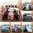 Demon Slayer Bedding Set 3PCS Comforter/Duvet Cover & Pillowcases Full Sizes