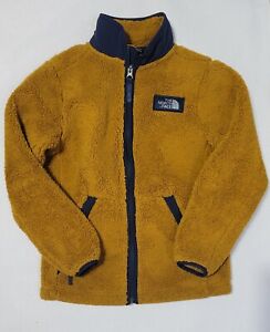 Northface Boy's Fleece Jacket Brown Size 10-12 Medium North Face