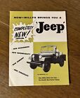 Vintage 1955 WILLYS JEEP Advertisement Brochure. Completely New CJ-5. 8 1/2”x11”