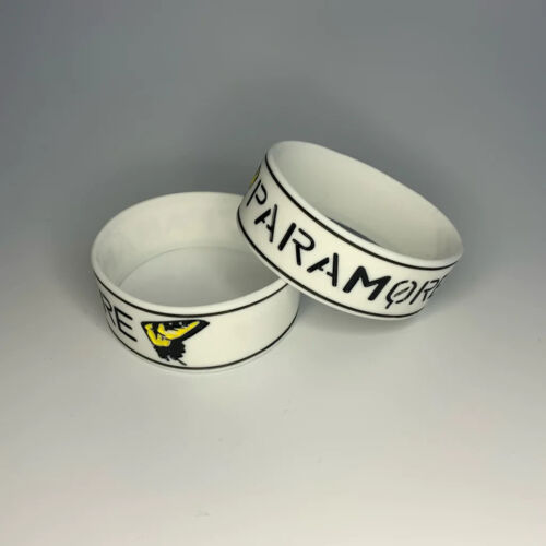 Paramore Brand New Eyes White Silicone Rubber Wristband Bracelet New