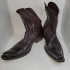 Gianni Barbato Men's Size 11 US 44 EUR Chocolate Brown Pointed Side Zip Boots