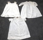 Antique Child Doll 3 Outfits Circa 1910 Edwardian Dress Slip Better Infants Wear