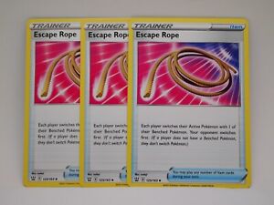 Pokemon Card Battle Styles 3x Playset Escape Rope 125/163 NM