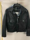 Vintage Taylor's Leatherwear Mens Black Long Sleeve Motorcycle Jacket Size 40/S