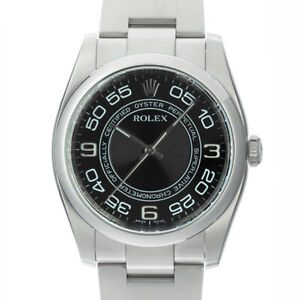 ROLEX Oyster Perpetual 36mm 116000 Black Concentric Dial SN/#M