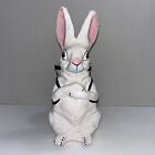 Vtg Easter Bunny Rabbit Pulp Paper Mache Basket Candy Container